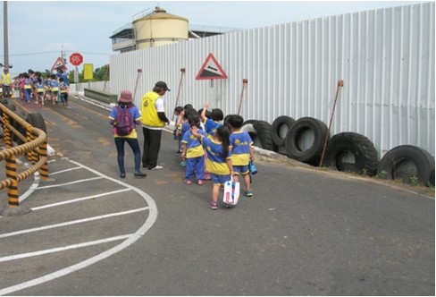 向日葵幼稚園交通安全週戶外教學